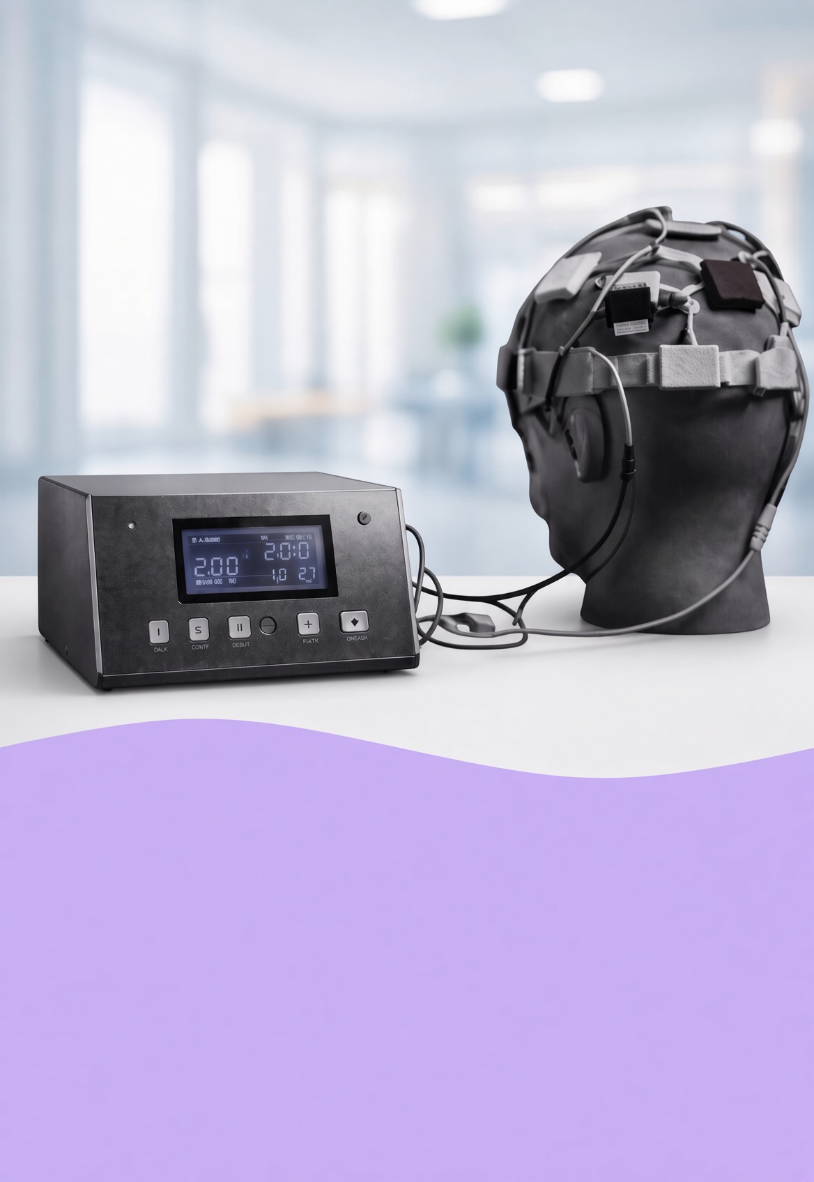 دستگاه ثبت نقشه مغزی با کلاه EEG در کلینیک نوروتراپی رستاک اردبیل